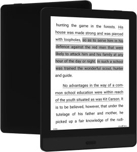 Bigme ePaper Tablet eBook Reader 32GB 6 Inch Black and White Display, Brightness Adjustment,Page Turn Button